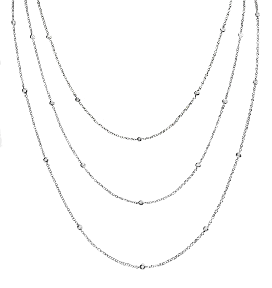 Halskette Namuri Dame PARIS in Gold Diamante 0.22 Ct CTF-50/WW - CTF-50/WW